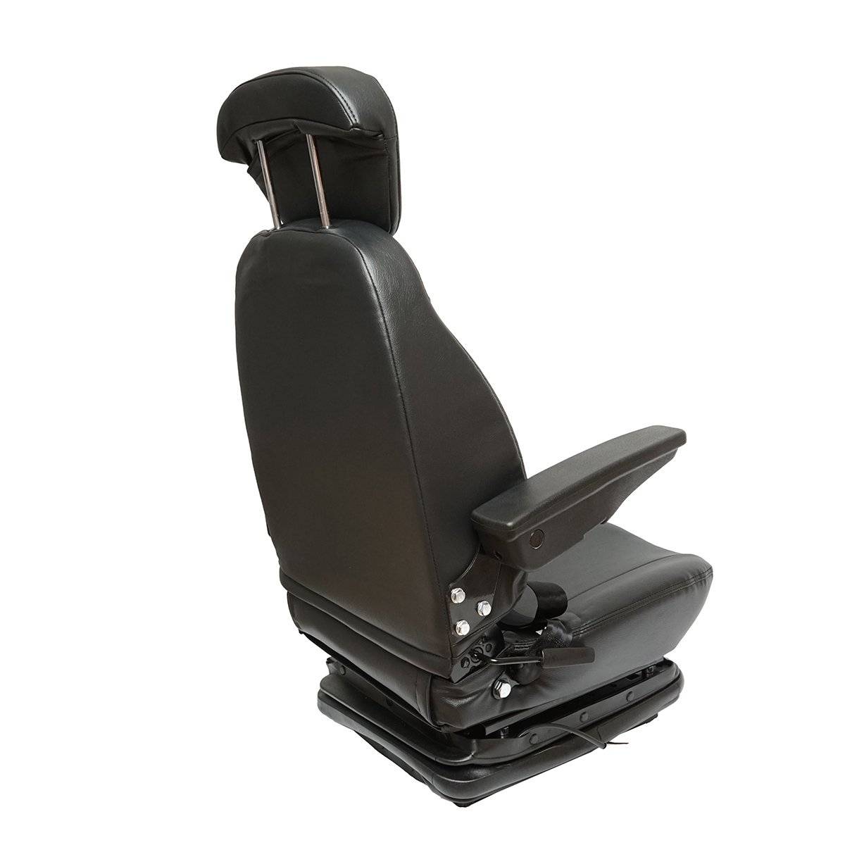 Scaun universal reglabil pentru tractor cu centura de siguranta, cotiere si suspensie 800x610mm